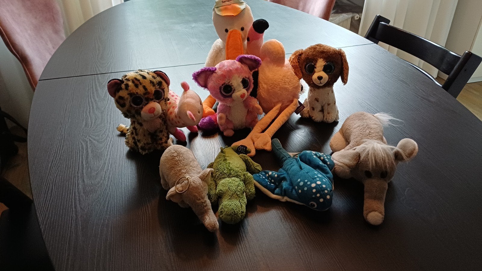 Diverse knuffels - Ty Beanie Boos, Disney en meer, Gebruikt, Disney, Ophalen of Verzenden, Klein (minder dan 20 cm)