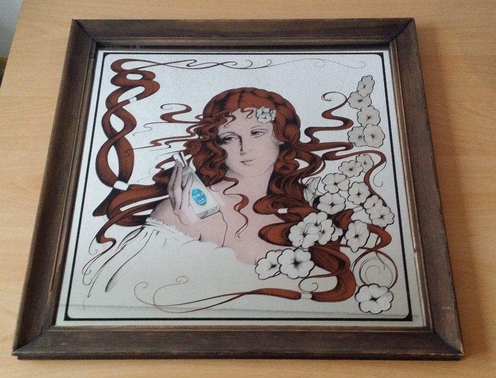 Reclamespiegel Tosca Eau de Toilette - Jugendstil Stijl, Verzamelen, Ophalen, Gebruikt, Overige typen, Nvt
