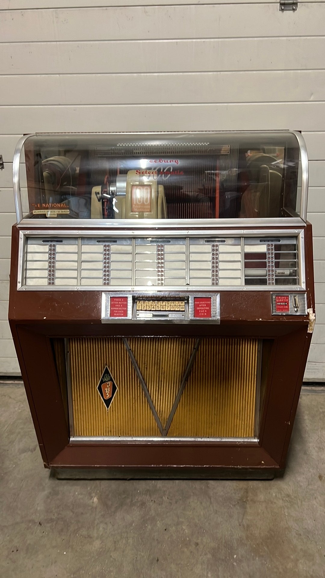Seeburg M100A jukebox “select-o-matic”, Verzamelen, Ophalen, Gebruikt, 1950 tot 1960, Seeburg