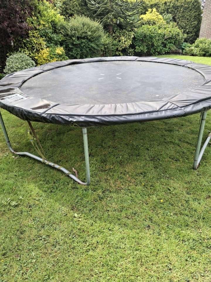 Trampoline, Kinderen en Baby's, Speelgoed | Buiten | Trampolines, Ophalen, Gebruikt