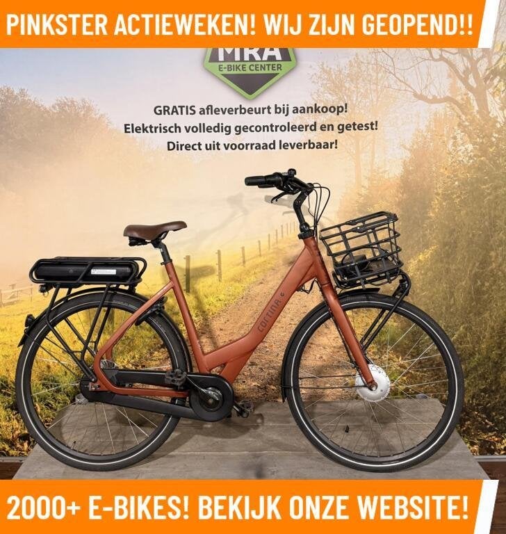 Cortina Common Elektrische fiets met voorwiel motor ebikes!, Overige merken, Ophalen of Verzenden, Cortina, 50 km per accu of meer