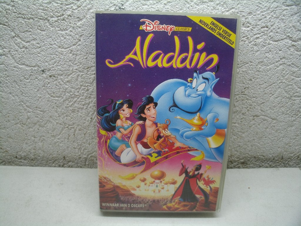 vhs 177a aladdin ned ondert engelse versie, Cd's en Dvd's, Vanaf 16 jaar, Ophalen of Verzenden, Gebruikt, Overige typen