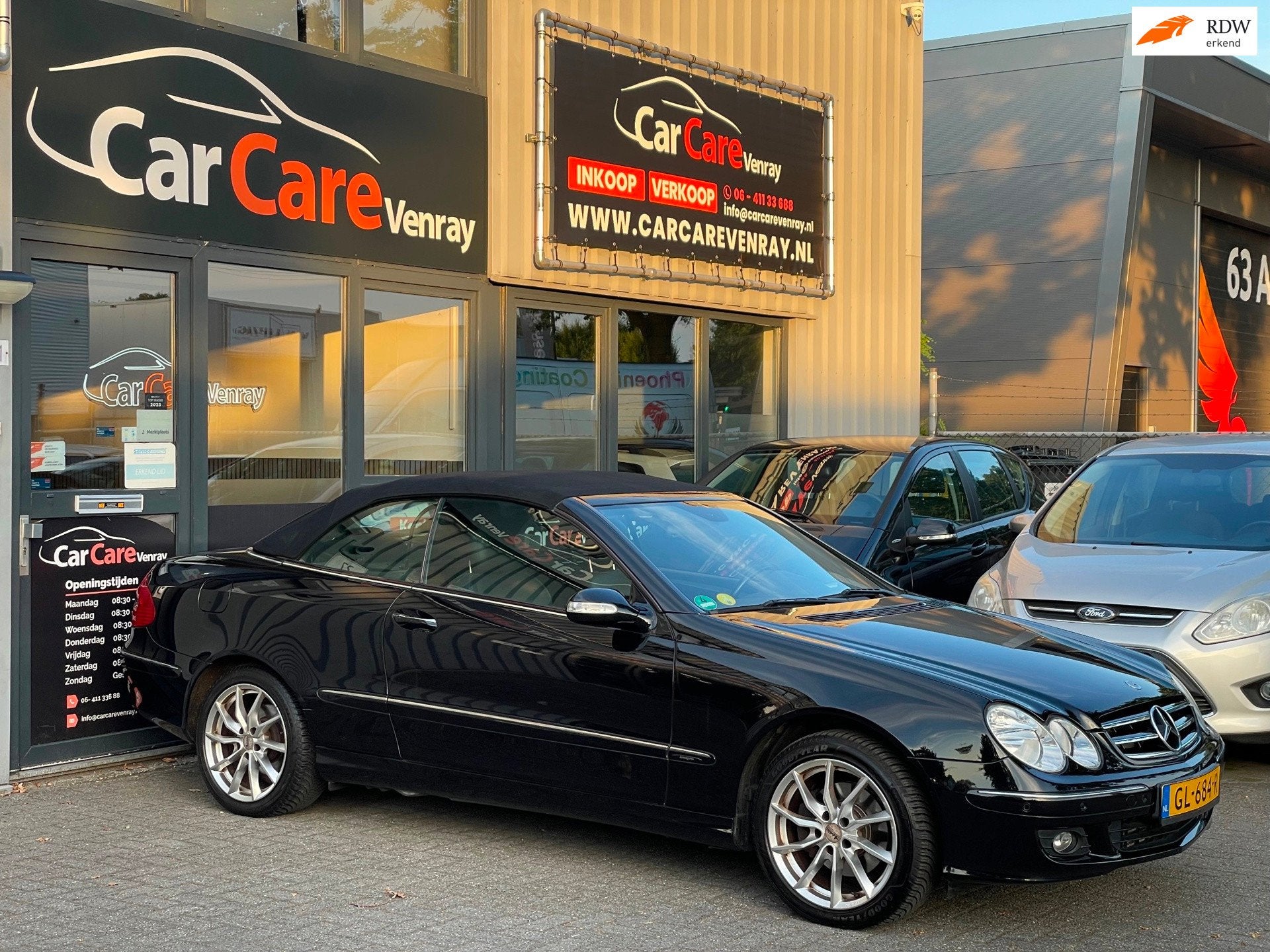 Mercedes-Benz CLK-klasse Cabrio 200 K. Elegance APK12-2026 C, Achterwielaandrijving, Gebruikt, Zwart, 4 cilinders