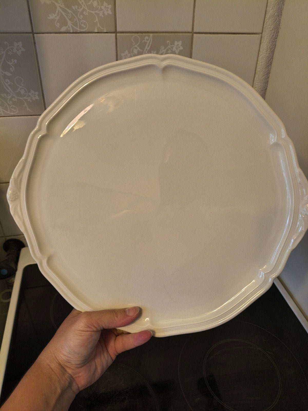 Villeroy & Boch Manoir Gebakschaal - Villeroy en Boch, Klassiek, Villeroy & Boch, Ophalen of Verzenden, Porselein
