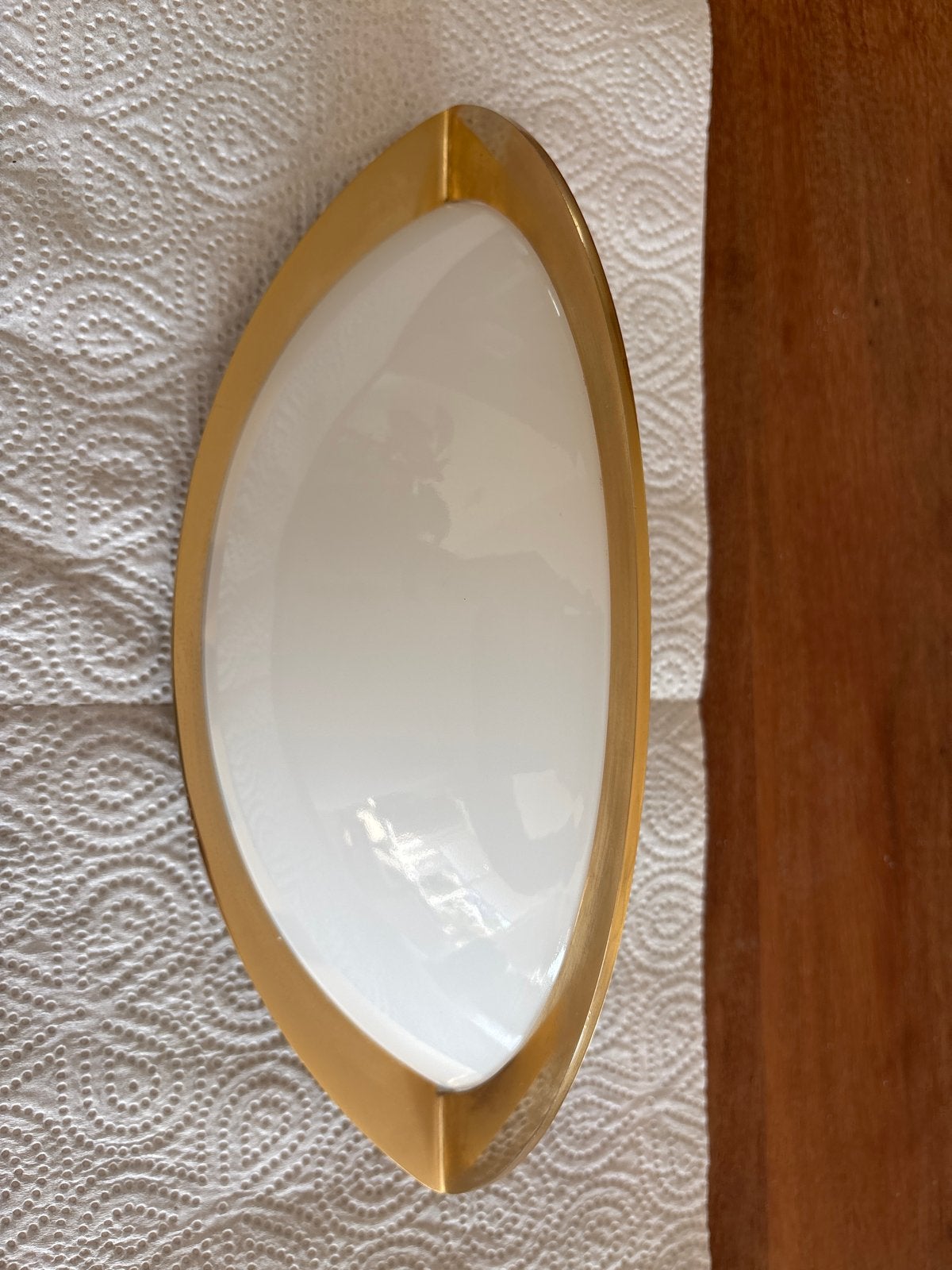 Glashütte Limburg Wandlamp - Goudkleurig met E14 fitting, Huis en Inrichting, Gebruikt, Indirect licht, E14 (klein), Ophalen of Verzenden