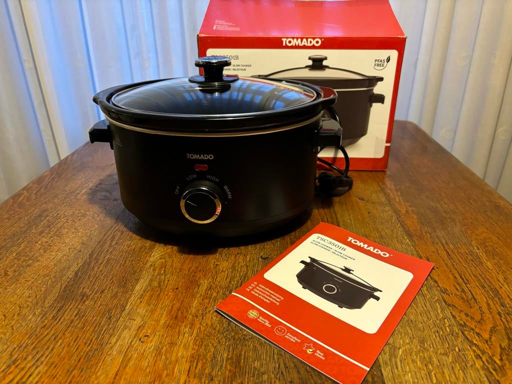 Tomado TSC3501B Slowcooker - Zo goed als nieuw, Ophalen of Verzenden, Zo goed als nieuw