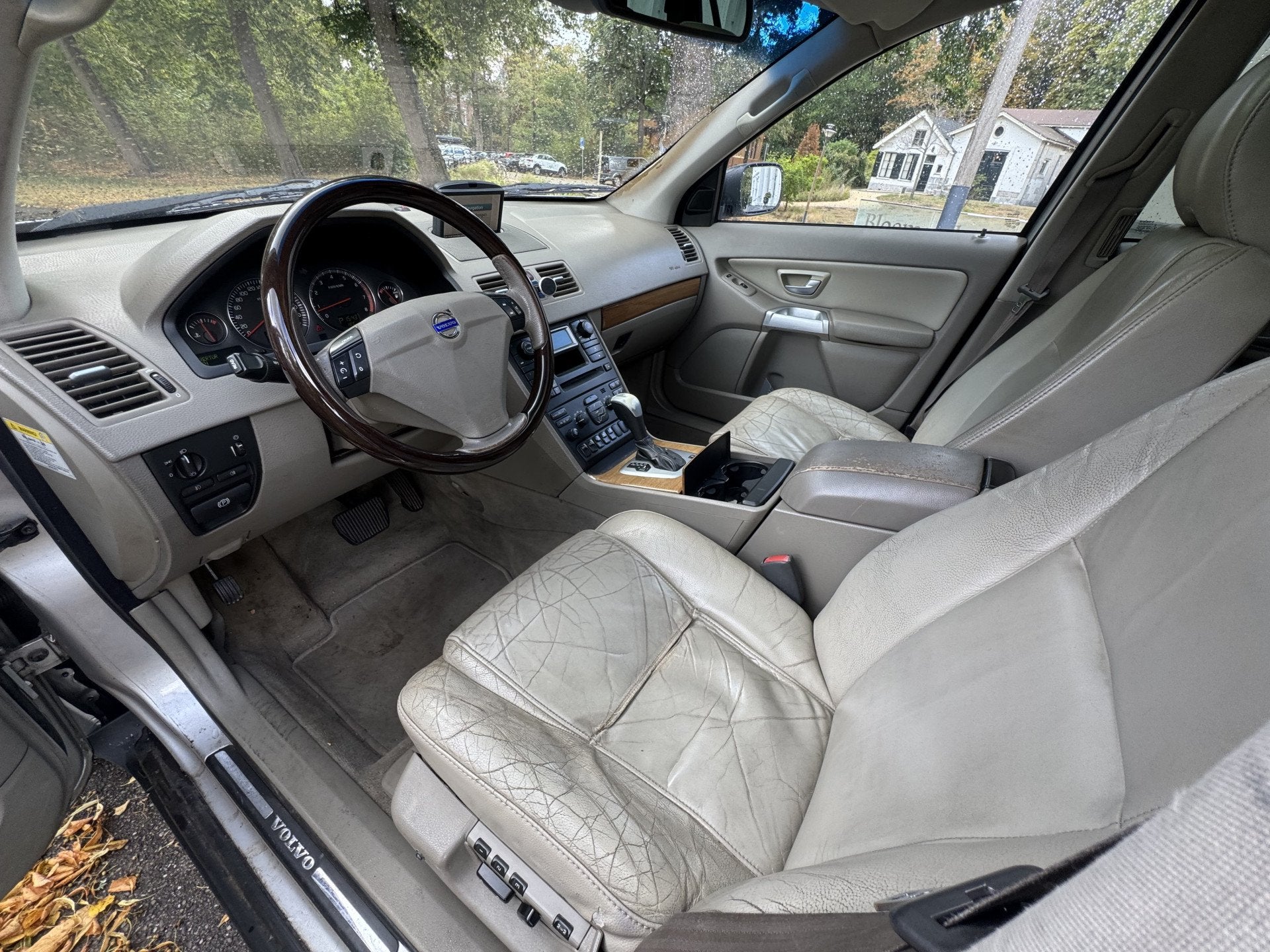Volvo XC90 2.5 T Summum, 7 PERS, SCHUIFDAK (bj 2003), Auto's, Gebruikt, 7 stoelen, 2521 cc, Leder