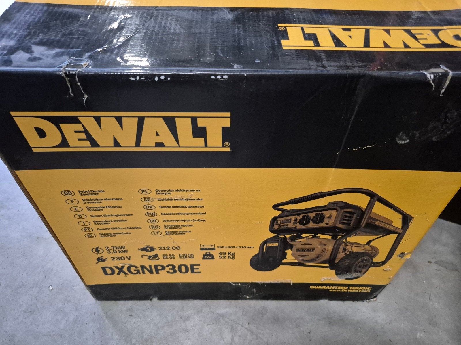 Dewalt benzine generator, Ophalen, Nieuw