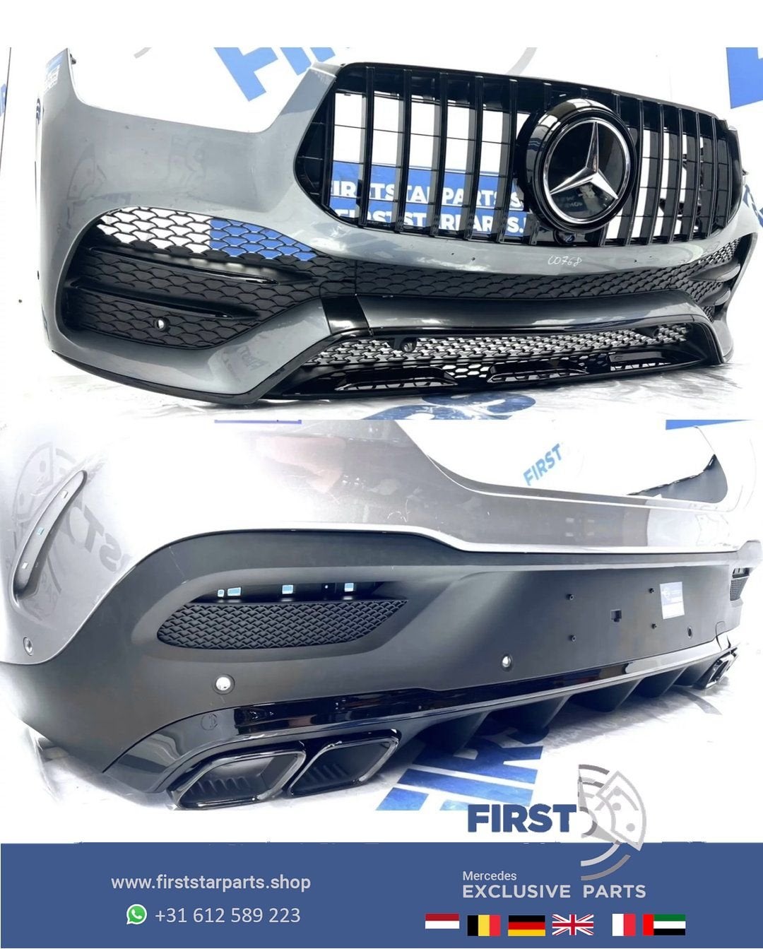 W167 AMG COUPÉ PAKKET BUMPER SET C167 GLE 53 63 AMG VOORBUMP