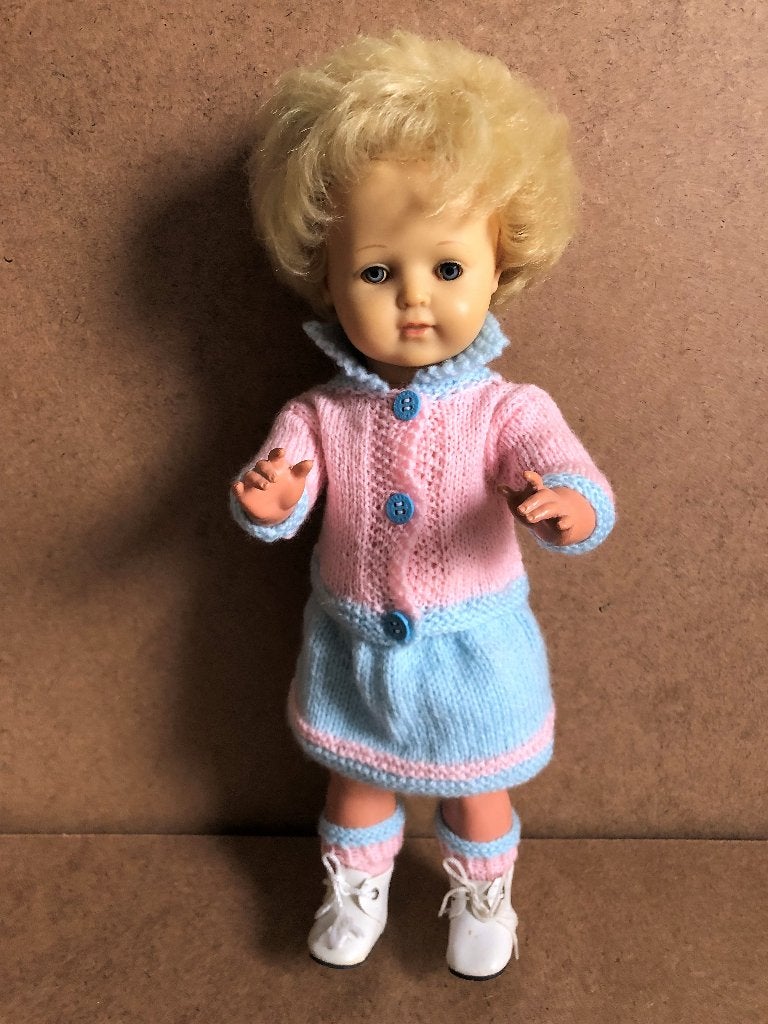 Grote Vintage Duitse Pop 40 cm, Verzamelen, Ophalen of Verzenden, Gebruikt, Pop