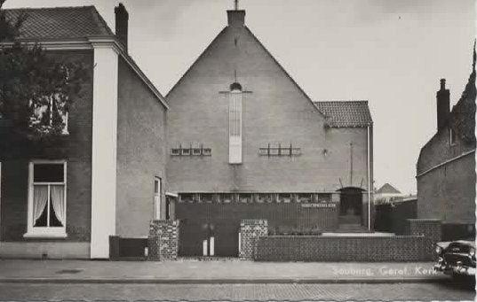 Souburg Kanaalstraat Geref Kerk rechts auto, Verzenden, Voor 1920, Ongelopen, Zeeland