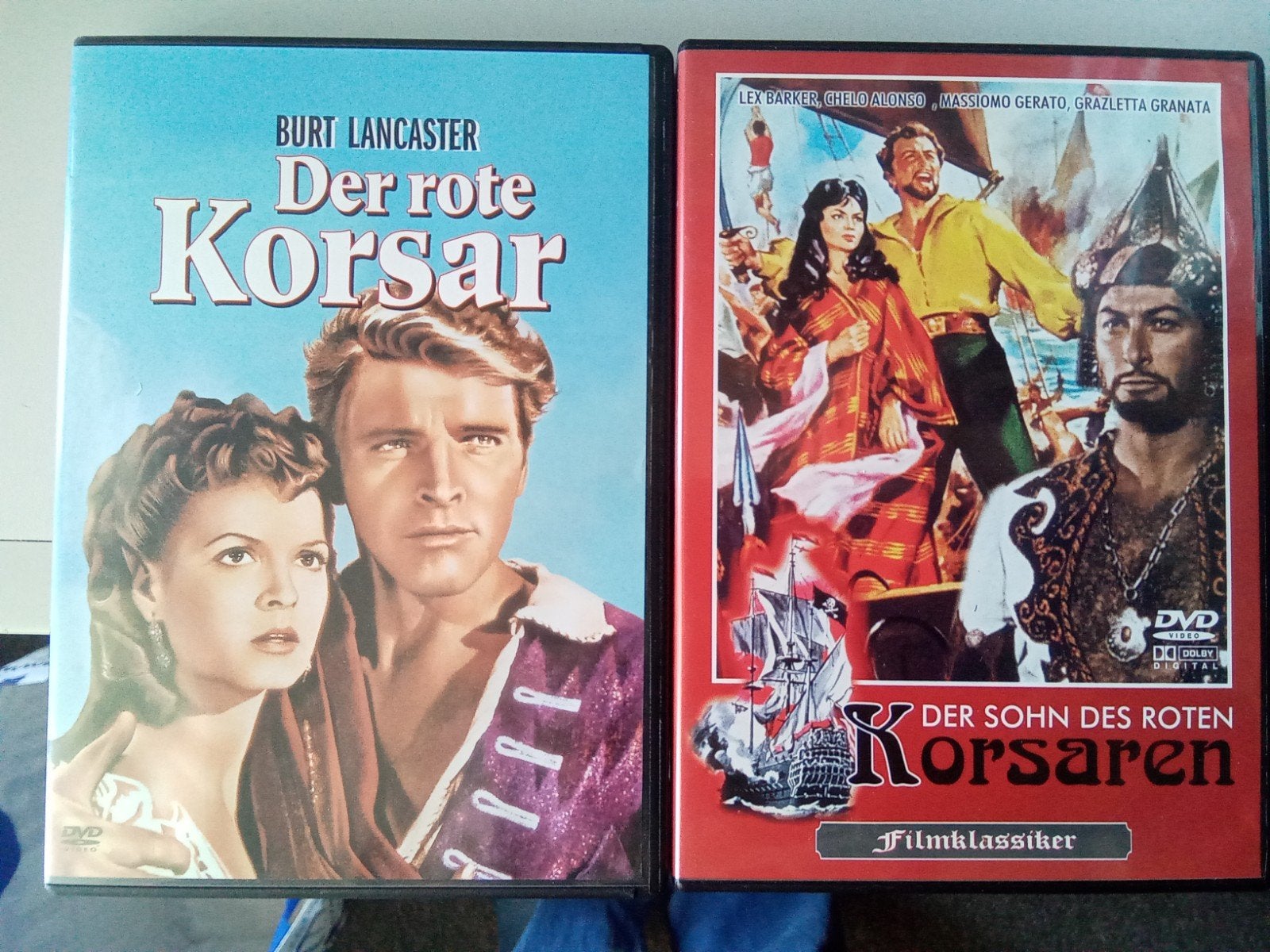 De Rode Korsar (The Crimson Pirat) & Zoon van de Rode Korsar, Ophalen of Verzenden, Zo goed als nieuw, 1940 tot 1960, Actie en Avontuur