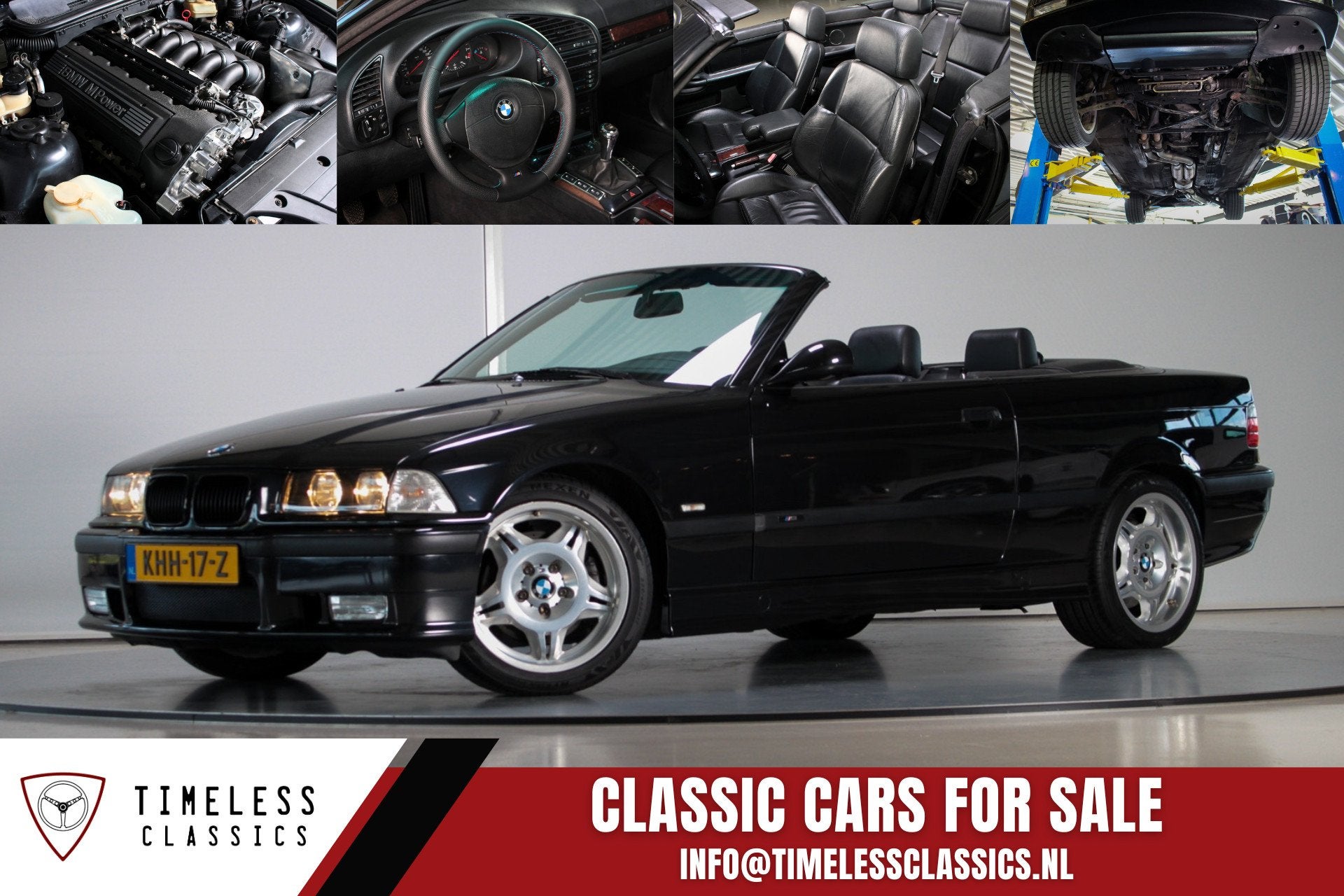 BMW M3 3.2 Cabrio E36 Handgeschakeld, Auto's, Euro 2, Achterwielaandrijving, Gebruikt, 4 stoelen