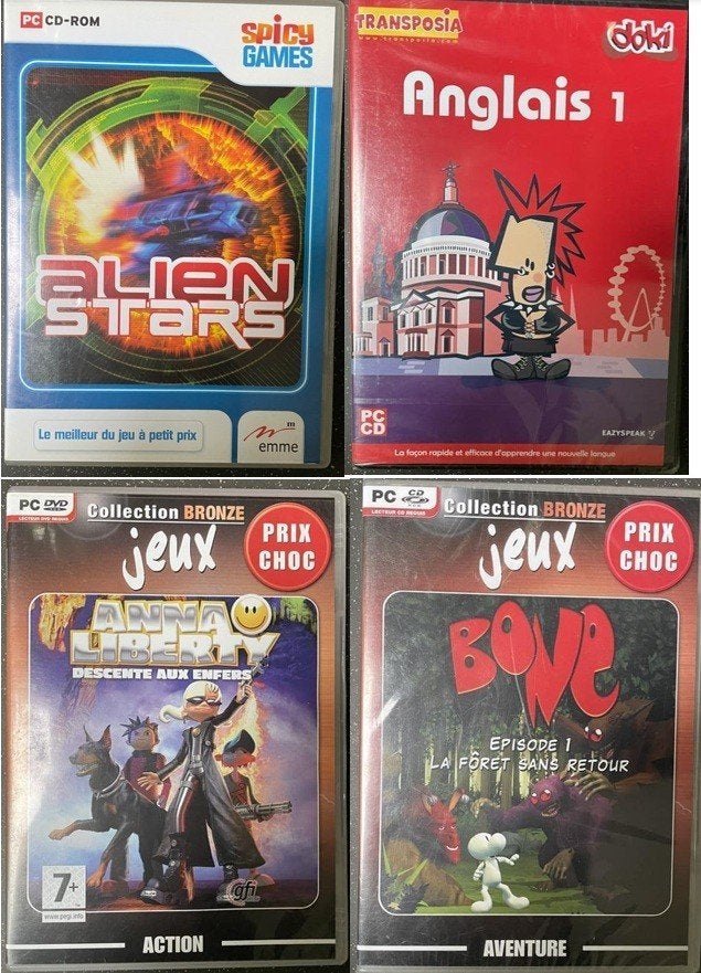 Partij van 4 Retro PC-games – Inclusief zeldzame en SEALED, 1 speler, Ophalen of Verzenden, Zo goed als nieuw, Vanaf 12 jaar