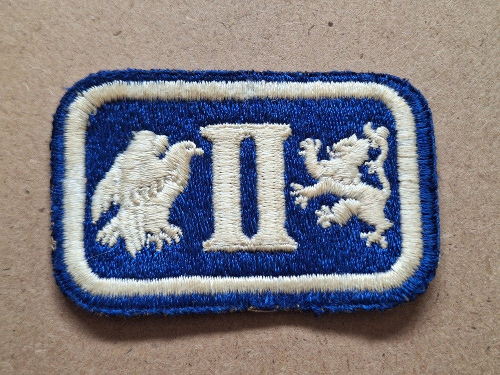 WWII US 2nd Corps patch, Verzenden, Amerika, Embleem of Badge