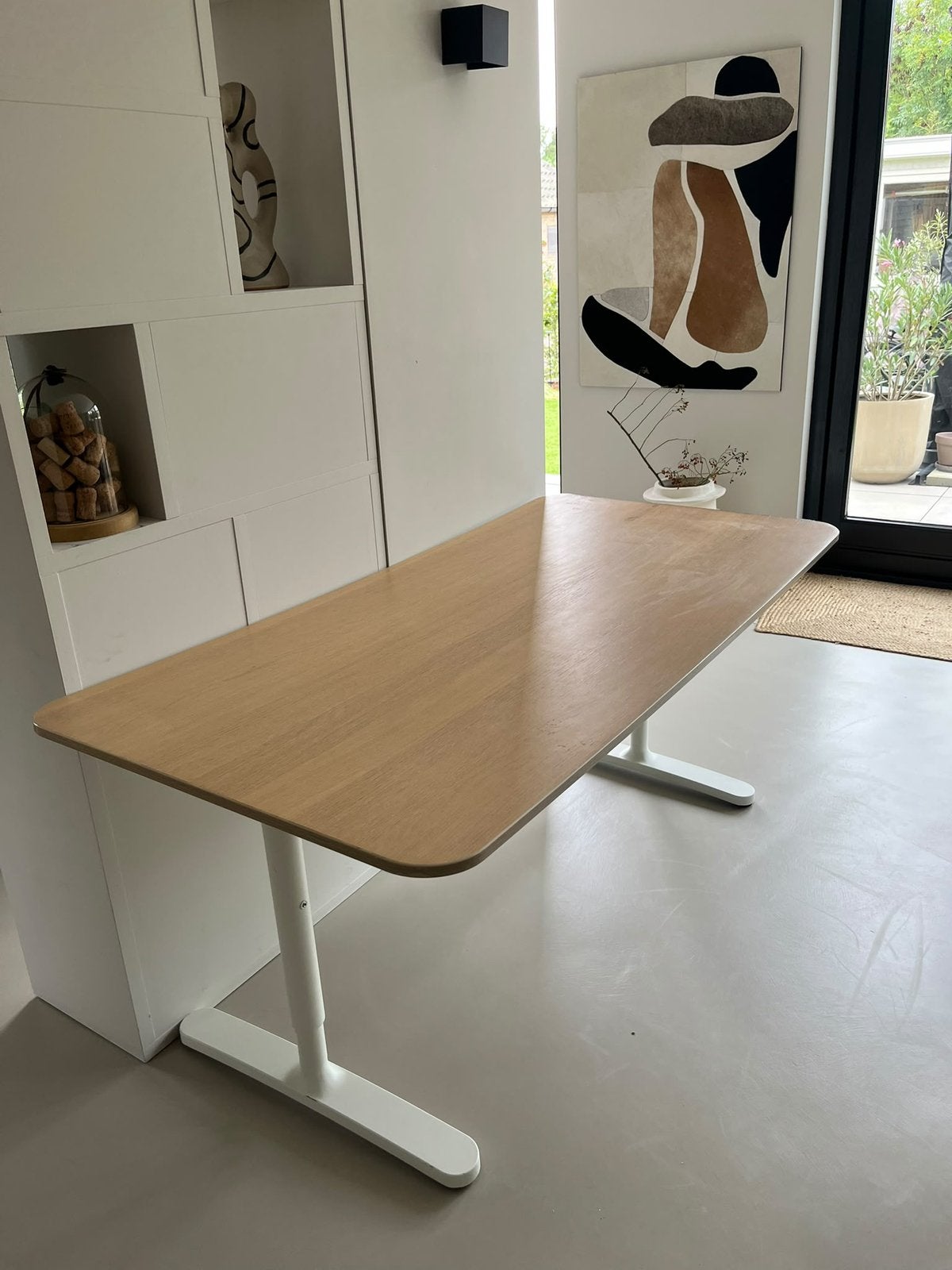 IKEA brekant bureau (zonder schroeven), Ophalen, 160 cm, Gebruikt, Schoolbureau