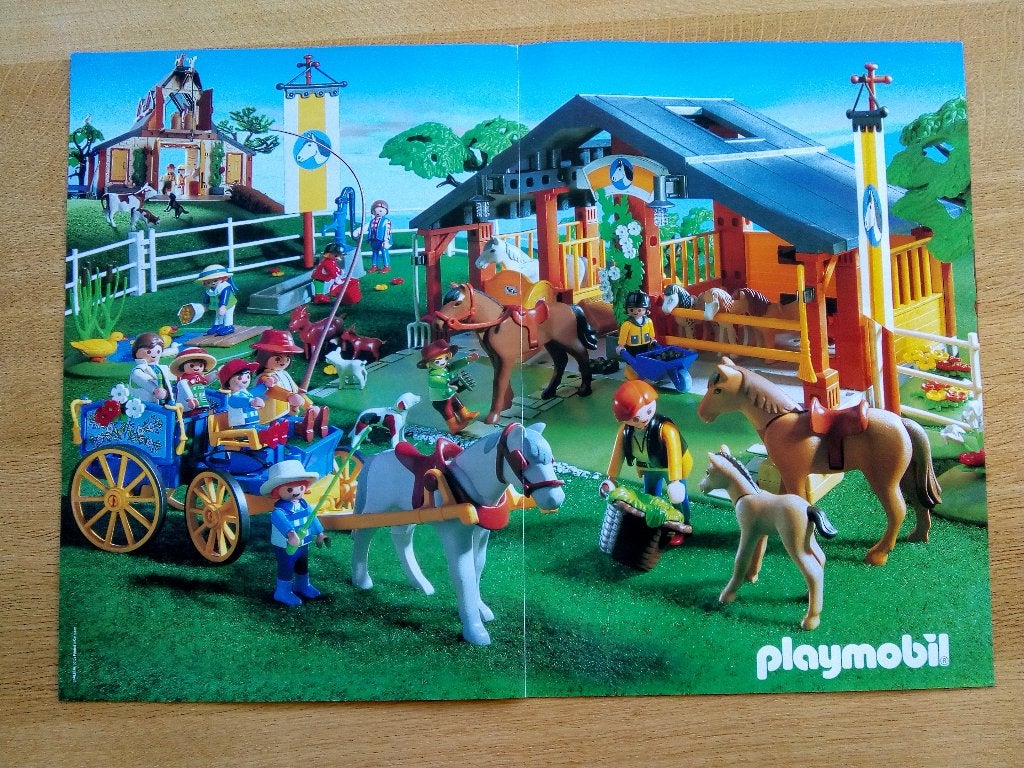 Poster Playmobil Boerderij / Manege (30853810/02.01), Ophalen of Verzenden, Zo goed als nieuw, Overige typen