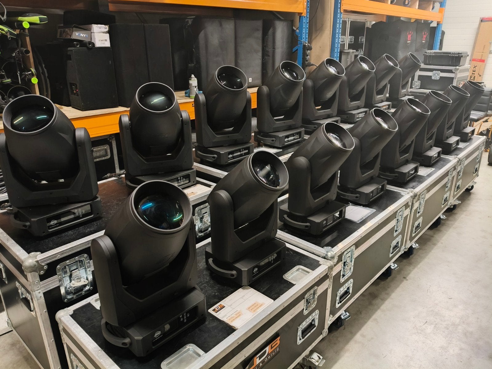 ADJ CMY beam 16 stuks incl flightcase, Ophalen, Zo goed als nieuw, Licht