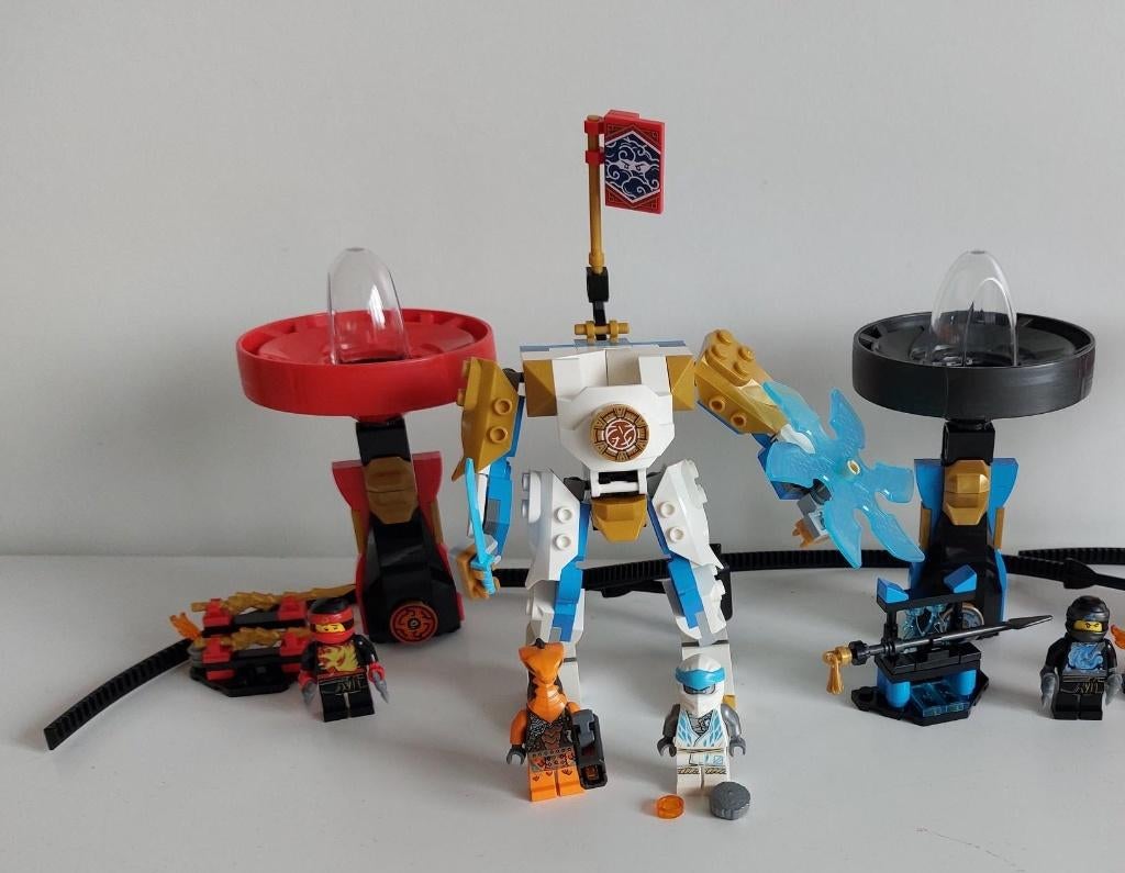 Lego Ninjago, 70633, 70634, 71761. Spinners + Mech, Compleet, Lego, Ophalen of Verzenden, Zo goed als nieuw