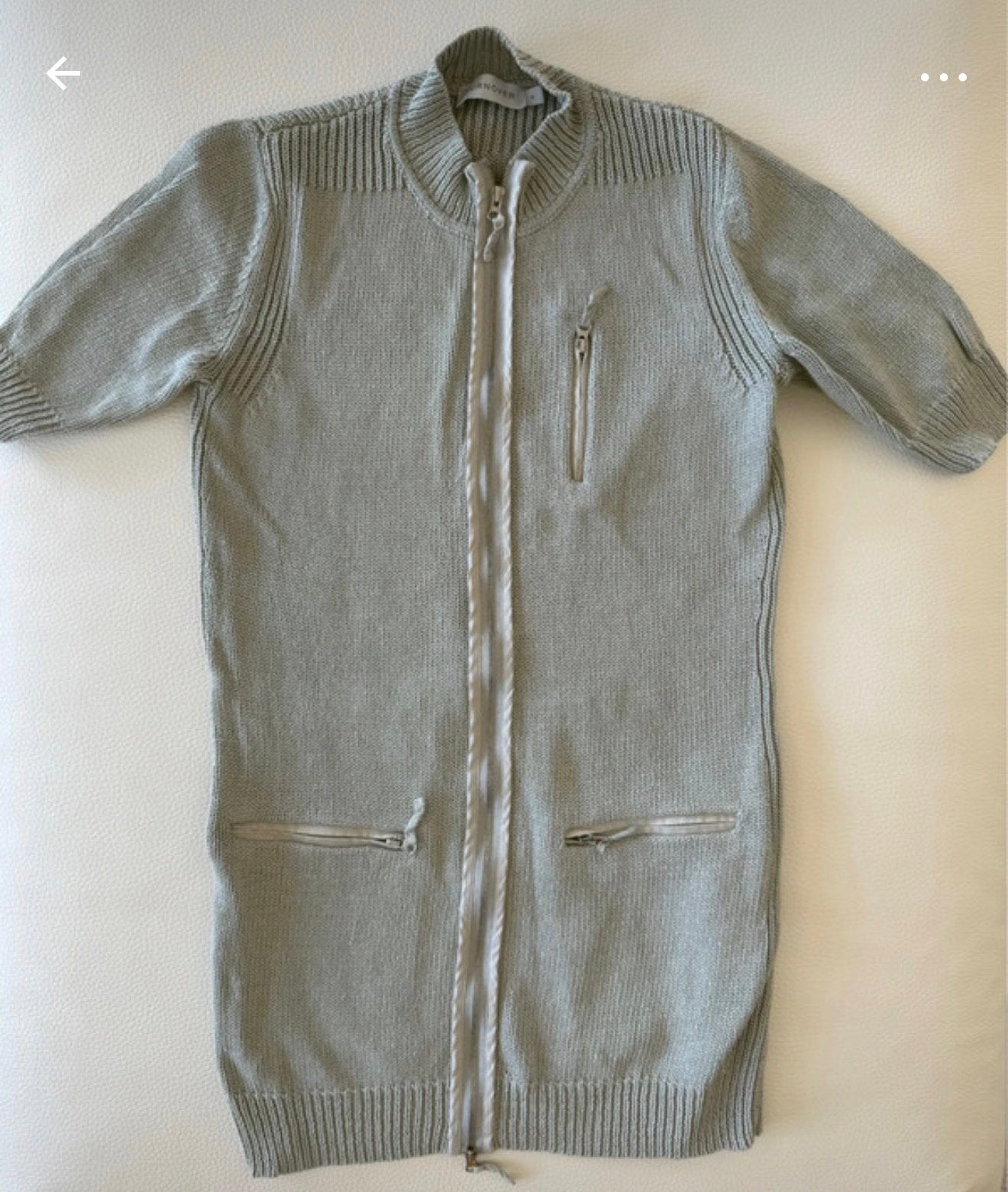 Turnover gebreid vest met rits - size S, Ophalen of Verzenden, Zo goed als nieuw, Maat 36 (S), Grijs