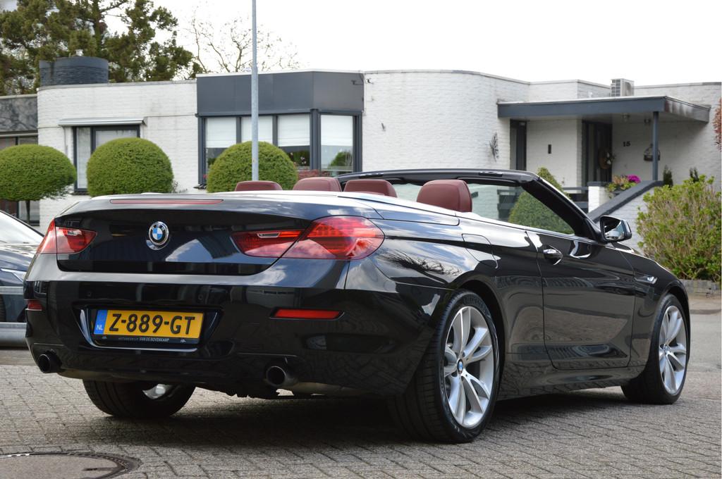 BMW 6 Serie Cabrio 640i High Executive XENON | LEDER | NAVI, Euro 5, Achterwielaandrijving, Cabriolet, Zwart