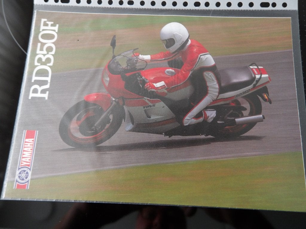 Yamaha RD350F Motorfiets Brochure, Motoren, Ophalen of Verzenden, Yamaha