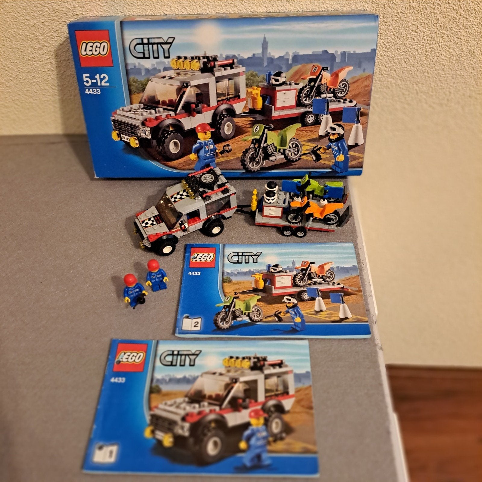 Lego City 4433 Crossmotor Transport., Ophalen of Verzenden, Zo goed als nieuw, Lego