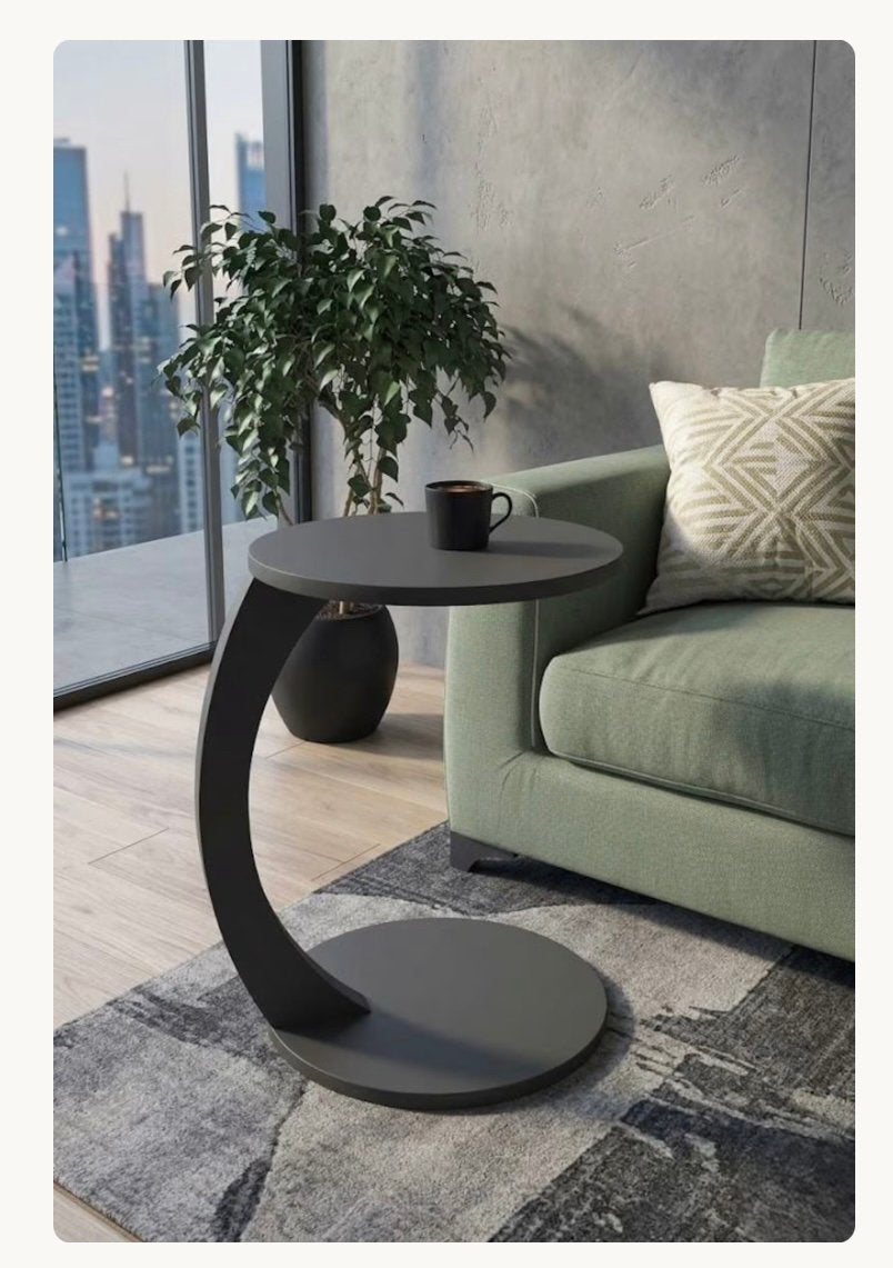 Bijzettafel, Design model, Huis en Inrichting, Tafels | Bijzettafels, Ophalen of Verzenden, Nieuw, Rond, Minder dan 55 cm