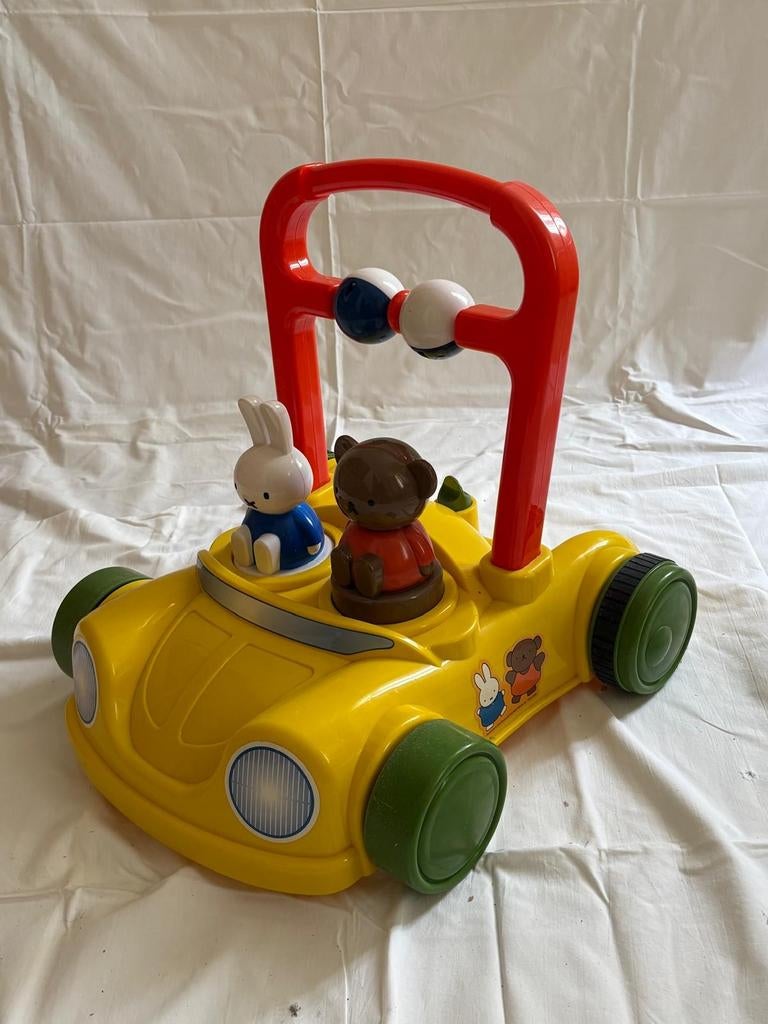 Loopauto Nijntje en Boris Beer - Geel, Ophalen of Verzenden