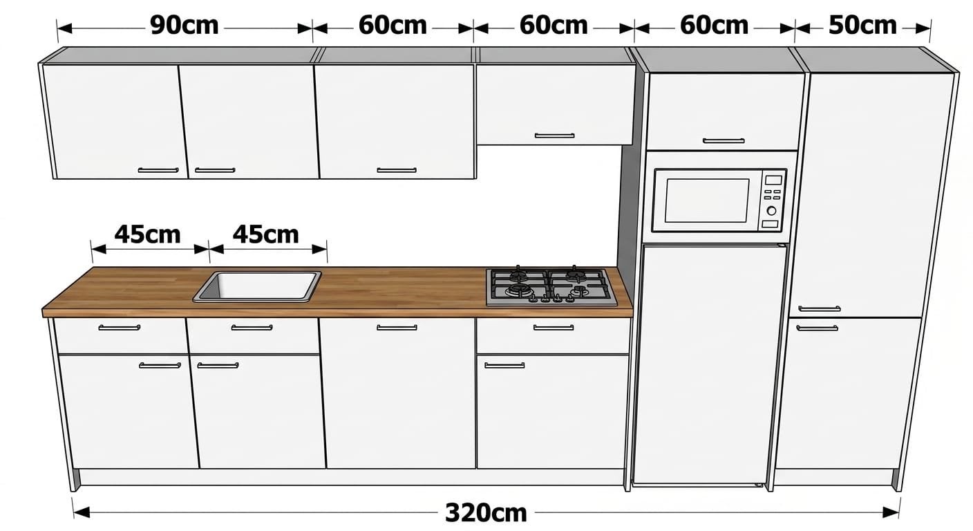 Complete Hoogglans Witte Keuken met Apparatuur, Huis en Inrichting, Ophalen, Gebruikt, Wit, Enkelwandige keuken