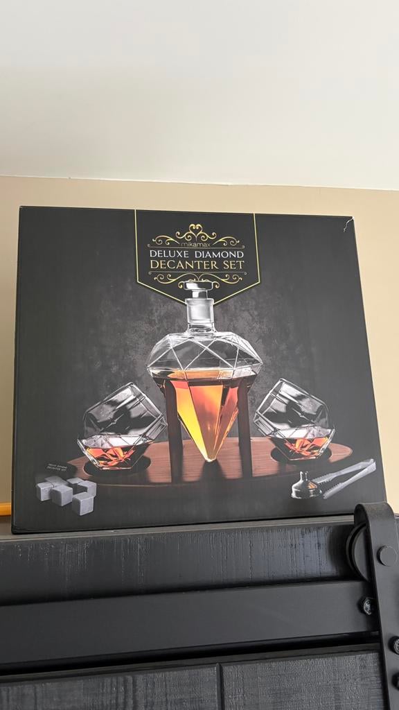 Decanter set deluxe, Ophalen, Glas of Glazen, Nieuw, Glas