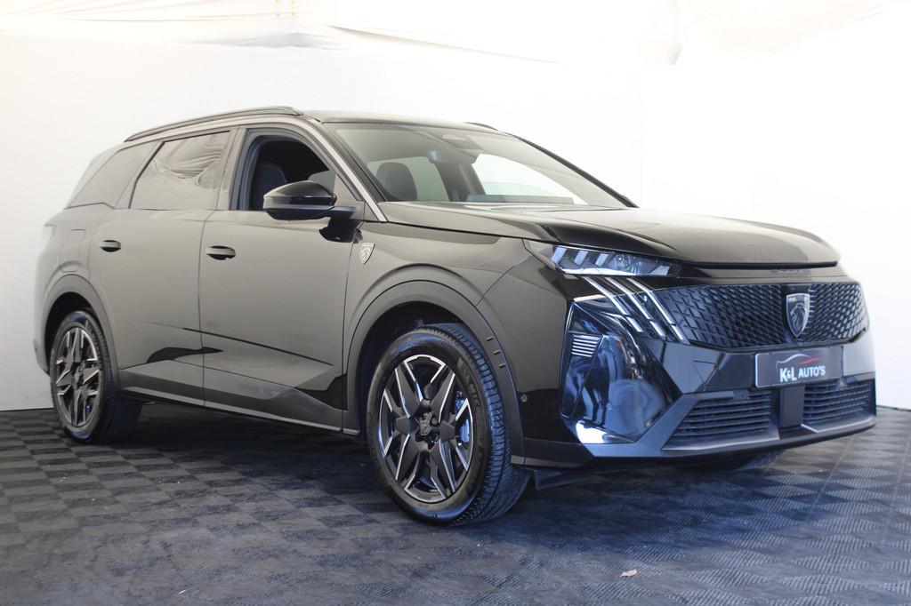 Peugeot 5008 1.2 Hybrid 145 GT (bj 2024, automaat), Auto's, Gebruikt, 1199 cc, 7 stoelen, Zwart