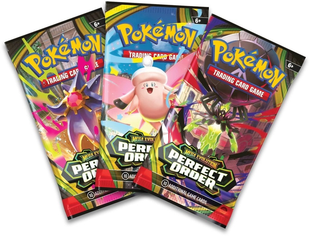 Pokémon Perfect Order 3-Pack Blister Chikorita, Ophalen of Verzenden, Nieuw, Booster, Foil
