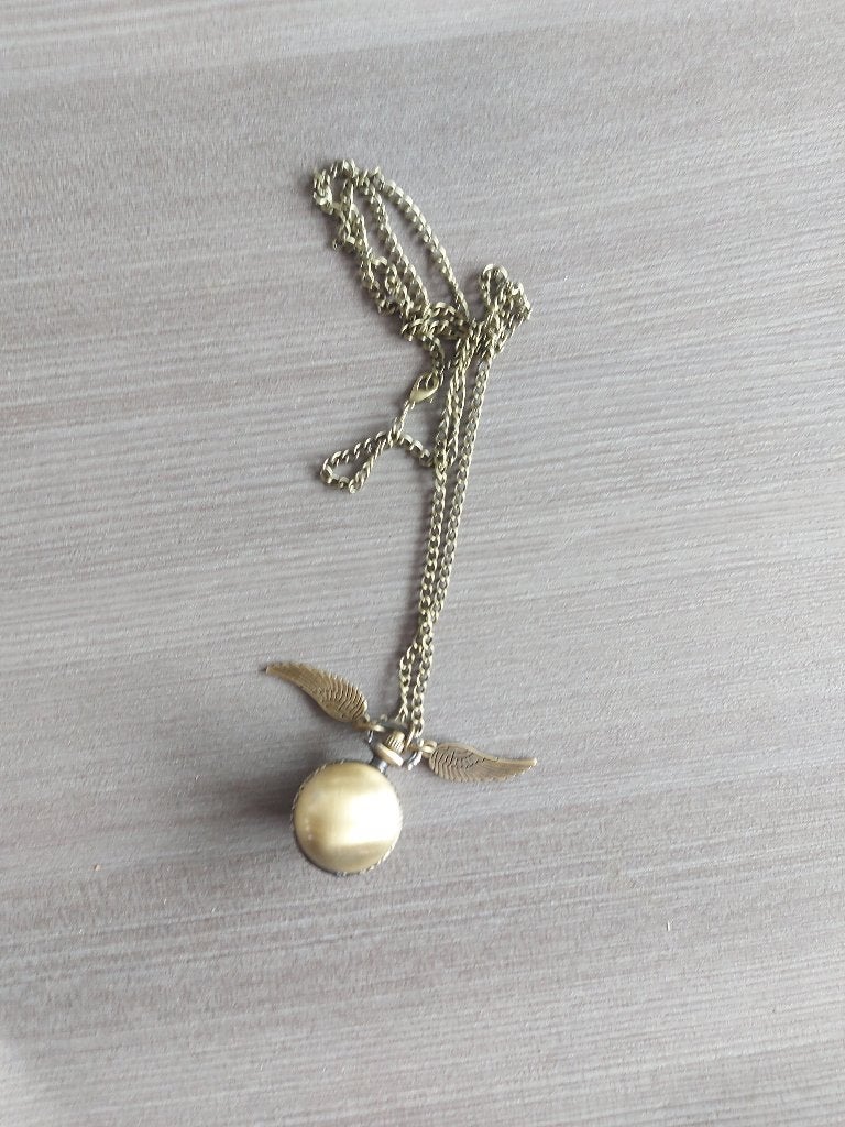 zakhorloge met ketting van snaai/ snitch uit harry potter, Ophalen of Verzenden, Overige typen