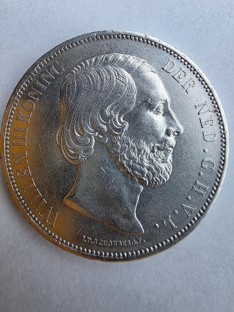 Prachtige 2.5 gulden 1870 / rijksdaalder 1870, Postzegels en Munten, Munten | Nederland, Koning Willem III, Zilver, Ophalen of Verzenden