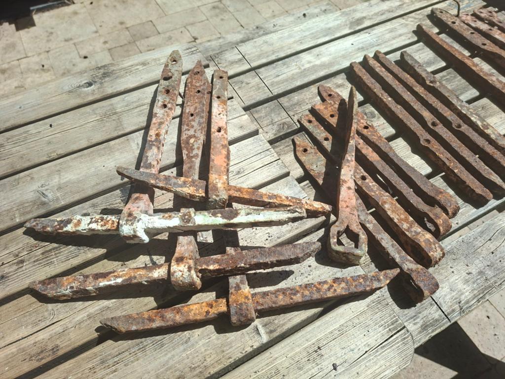 Muurbalk- en strijkbalkankers, Ophalen, Gebruikt
