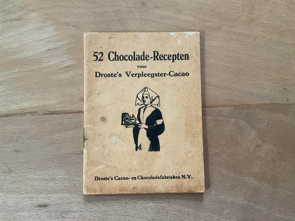 52 Chocolade-Recepten Droste's Verpleegster-Cacao, Verzamelen, Merken en Reclamevoorwerpen, Ophalen