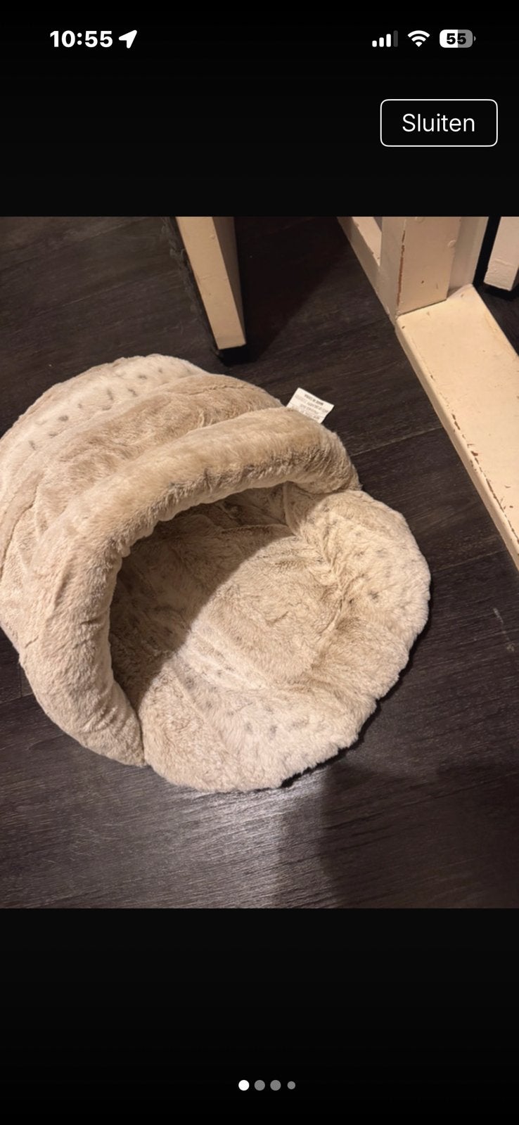 Warme wegkruip kattenmand nieuw, Ophalen of Verzenden, Zo goed als nieuw