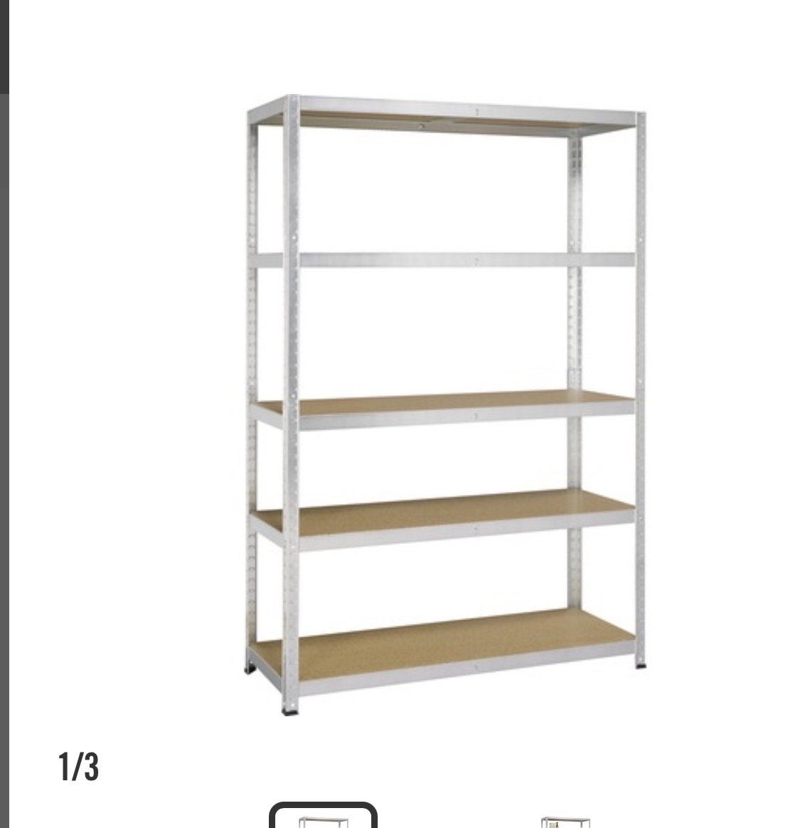 2x Stevig metalen opbergrek met 5 planken 120x180, Ophalen, Zo goed als nieuw