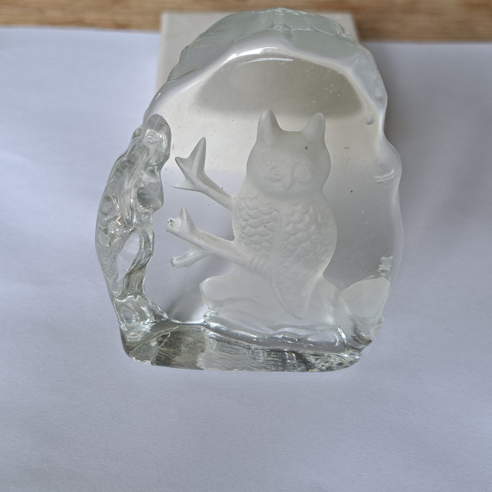Uil glas Presse Papier beeldje, Verzenden