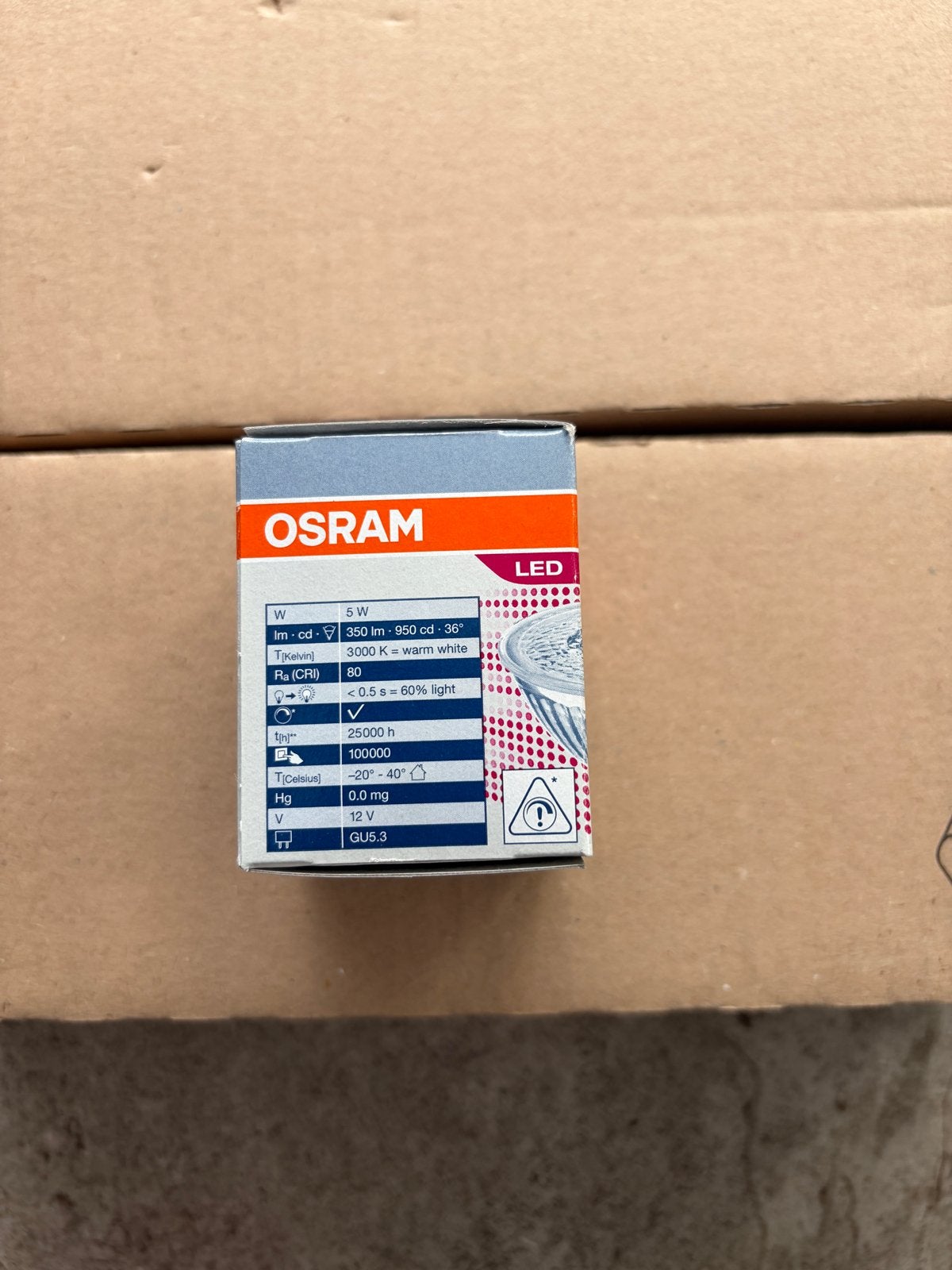 19x Osram 12V 35W LED 36 graden Lampen - Nieuw in Verpakking, Ophalen of Verzenden, Nieuw, GU5.3, Osram