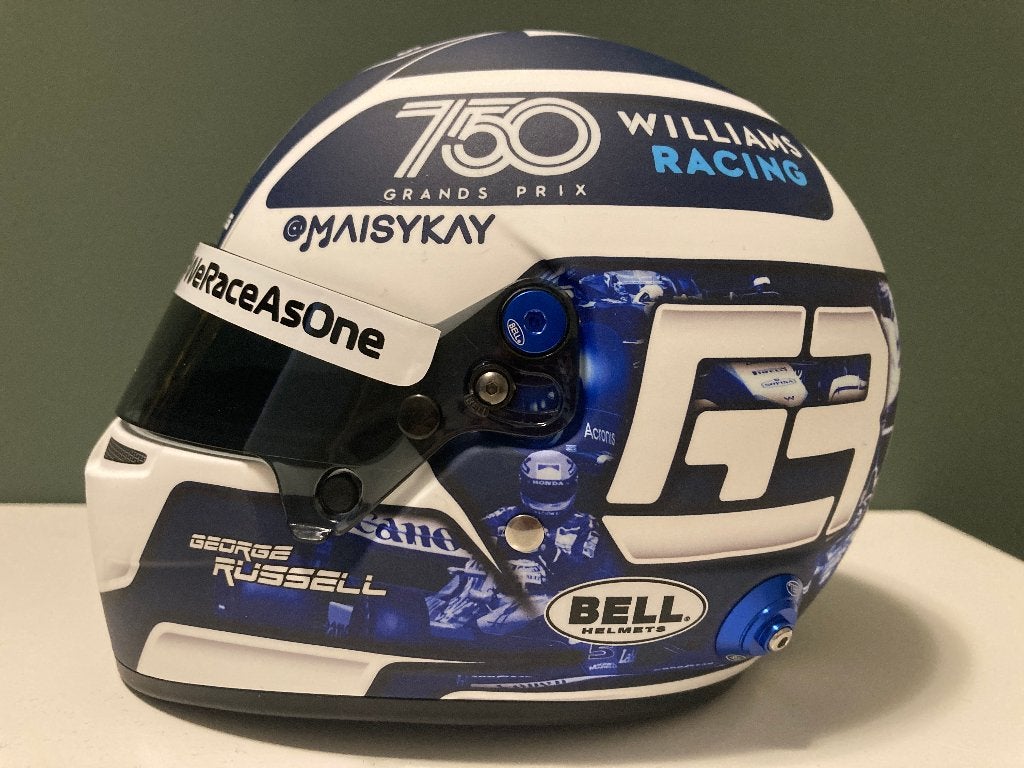 ✅ George Russell 1:2 helm Monaco 2021 Williams Racing F1, Ophalen of Verzenden, Nieuw, Formule 1