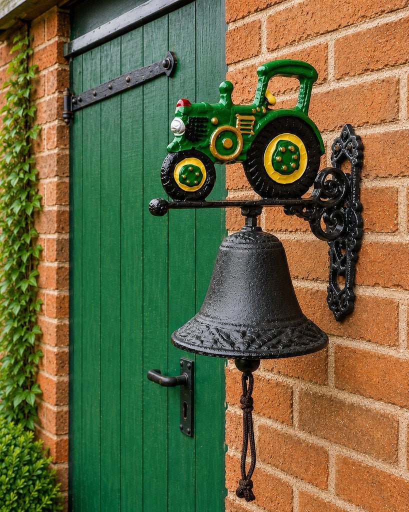 JOHN DEERE / deurbel / gietijzer/BEL 14 CM/ tractor /trekker
