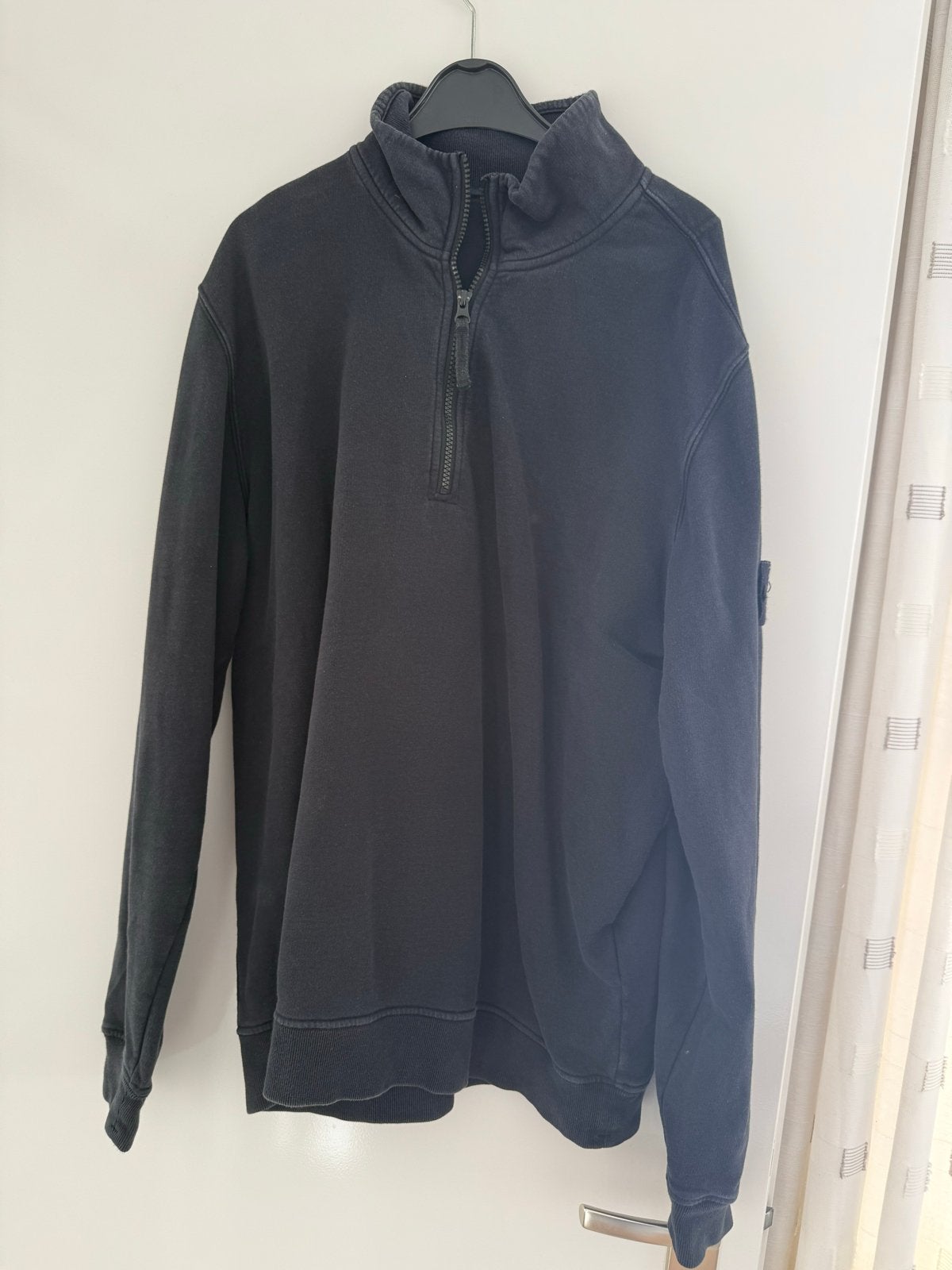 Stone Island Quarter Zip Trui - Maat XL, Ophalen of Verzenden, Gedragen, Maat 56/58 (XL), Zwart