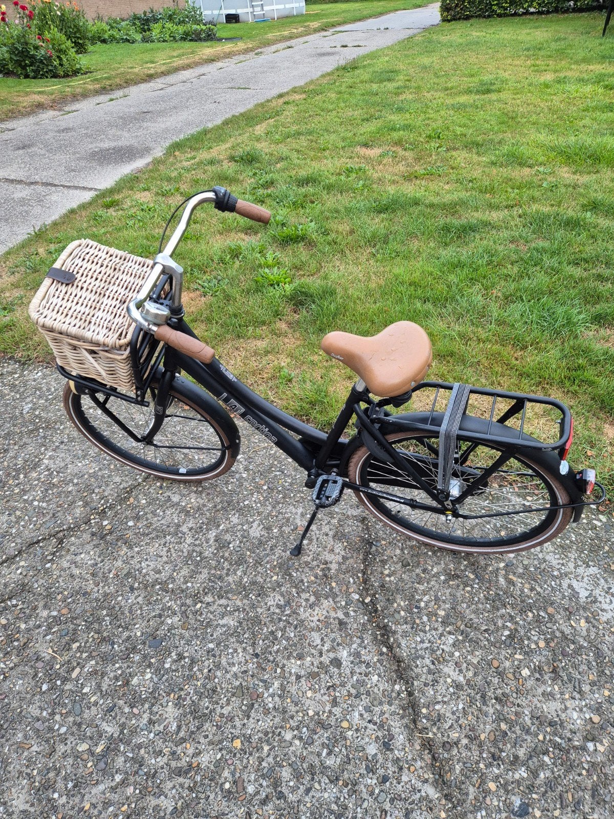 Cortina U4 Transportfiets 24 inch, zwart, Terugtraprem, Gebruikt, Versnellingen, Ophalen