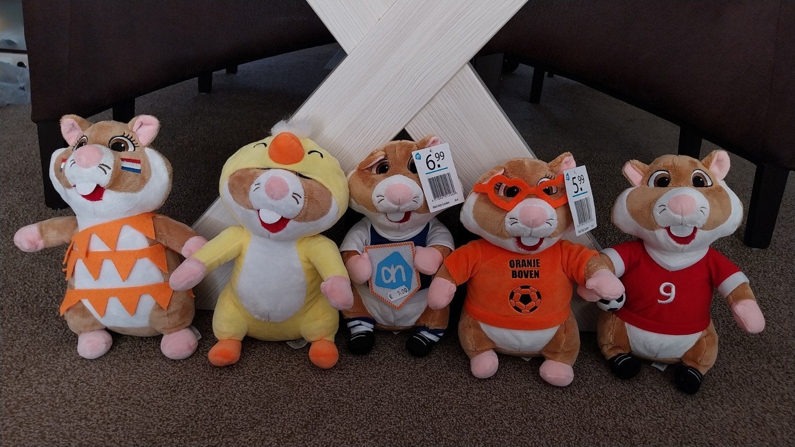 Albert Heijn hamster knuffels, Kinderen en Baby's, Speelgoed | Knuffels en Pluche, Ophalen of Verzenden, Zo goed als nieuw, Overige typen