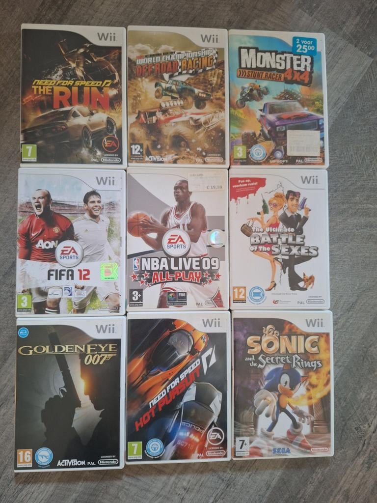 Wii Spellen, Ophalen, Gebruikt, Overige genres, Eén computer