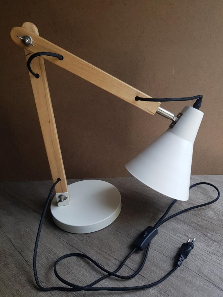 Bureaulamp, Huis en Inrichting, Lampen | Tafellampen, Ophalen of Verzenden, Gebruikt, Hout, 50 tot 75 cm
