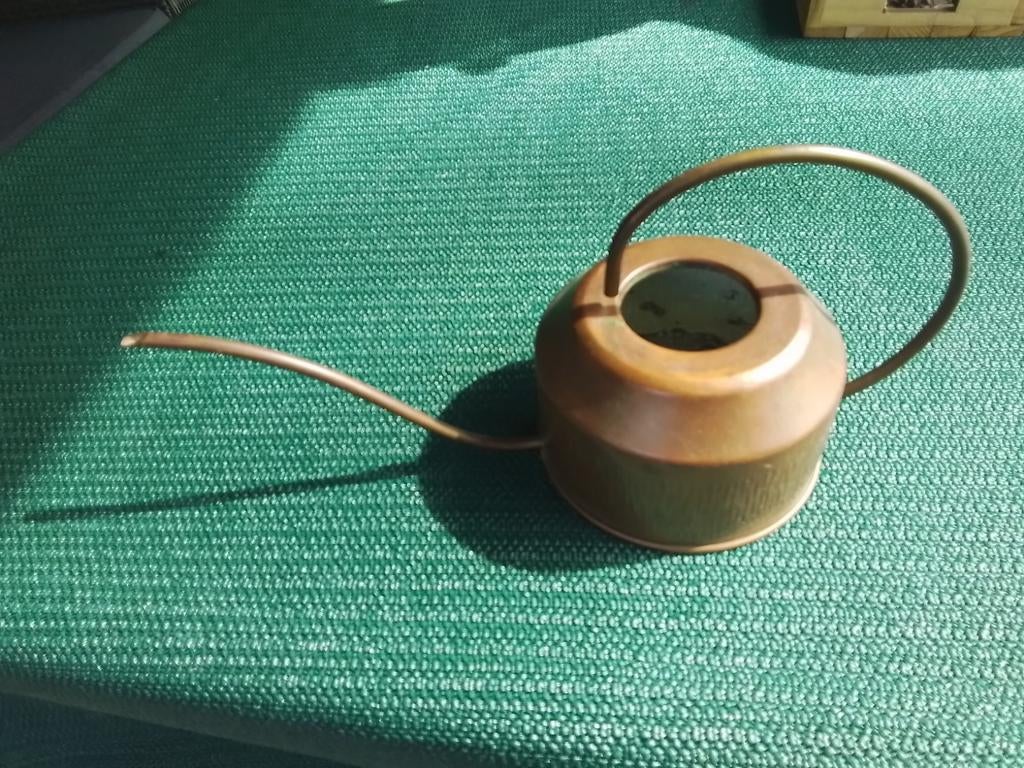 Kleine koperen gieter voor planten, Ophalen of Verzenden, Gebruikt, Metaal