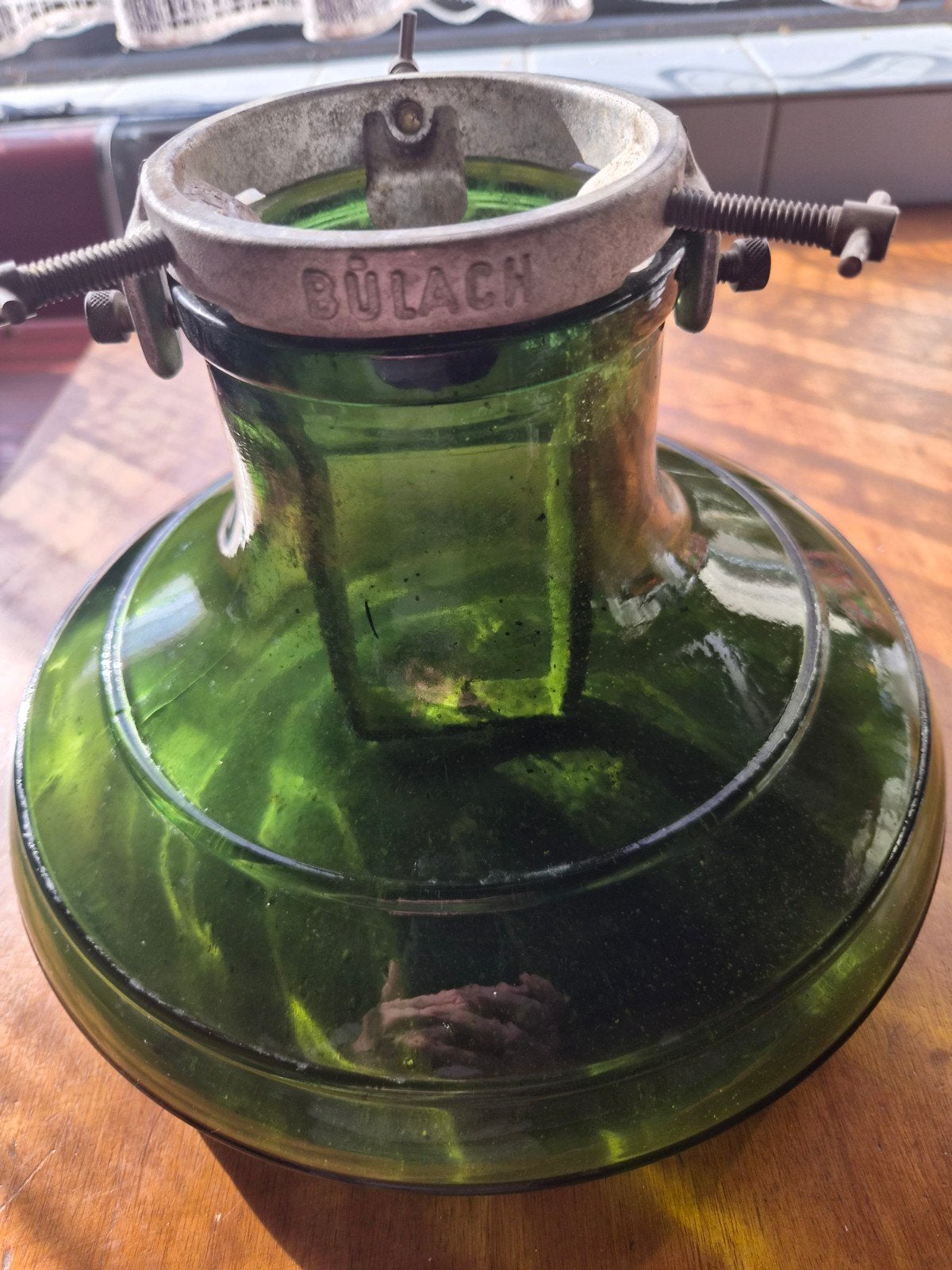 Vintage Bulach Kerstboomstandaard Groen Glas, Ophalen